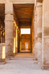 Columned building at the Karnak Temple complex in Luxor.