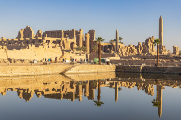 The Sacred Lake at the Karnak Temple complex in Luxor.