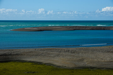 Caleta Valdes nature reserve landscape, in Peninsula Valdes, Unesco World Heritage Site, Patagonia Argentina