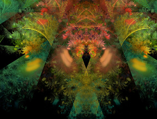 Obraz na płótnie Canvas Imaginatory fractal abstract background Image