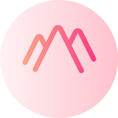 mountain gradient icon