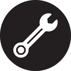 spanner glyph icon