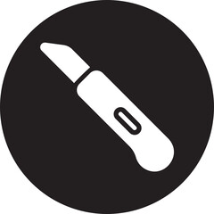 utility knife glyph icon