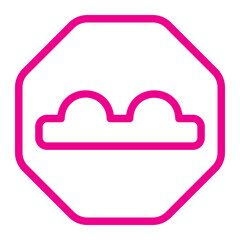 uneven gradient icon