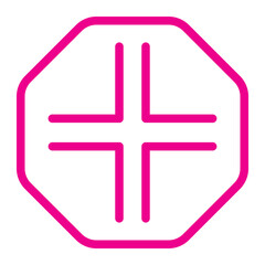 Obraz premium crossing roads gradient icon