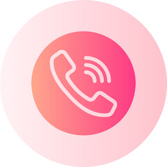 telephone gradient icon