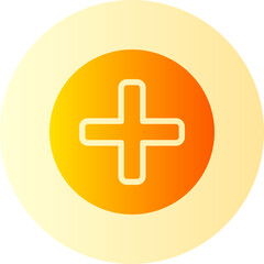 Fototapeta premium hospital gradient icon