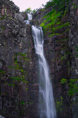 Fototapeta na wymiar Sweden's highest waterfall 