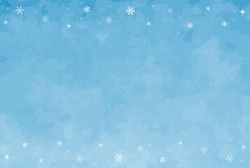 シンプルな雪の背景イラスト