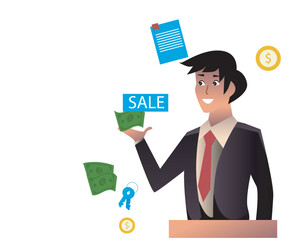 Marketing strategies. Sales promotion activities, customer support and advertising. Sales representative, consultative selling, cold calling metaphors. Vector isolated concept metaphor illustrations.