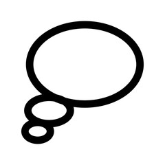 Bubble speech icon template