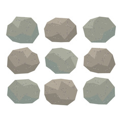 いろいろな大きな岩