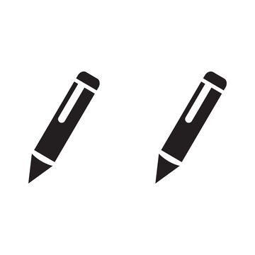 Pencil set Icon Vector Illustration sign	