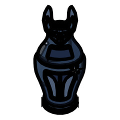 An animal vase flat vector download