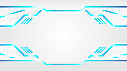 blue and white abstract background futuristic gaming concept illustration design for presentation and business purposes