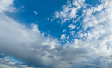 Early morning clouds in the sky as the rain passes
