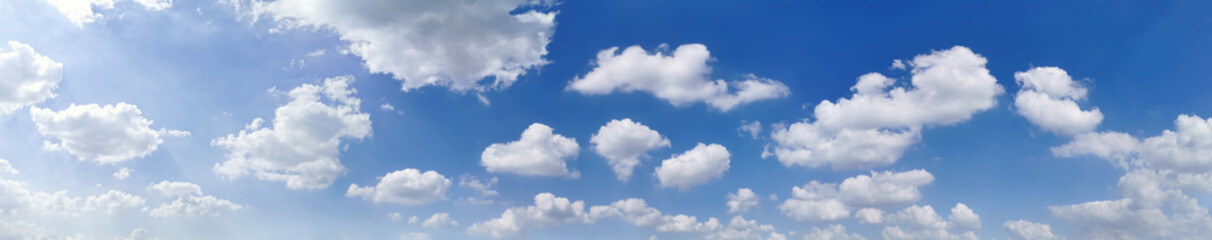 Naklejka na ściany i meble Beautiful blue sky with some clouds