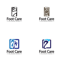 Foot logo design vector template