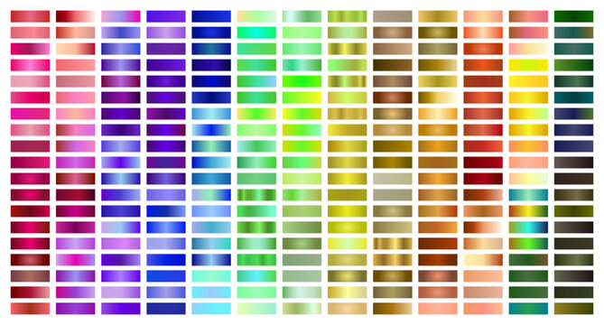 Metal Gradient Collection of Every Color Swatches.