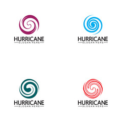 Hurricane logo symbol icon illustration vector