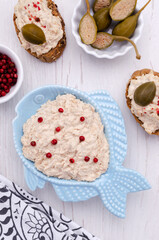 Fish pate with capers