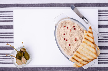 Fish pate with capers