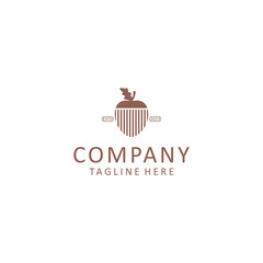 Oak logo design icon tamplate