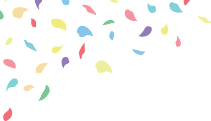 背景素材_花吹雪_カラフル