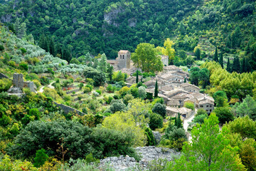 St Guilhem le désert, Village of France