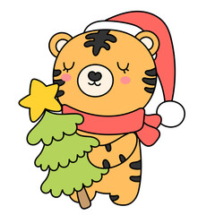christmas tiger 