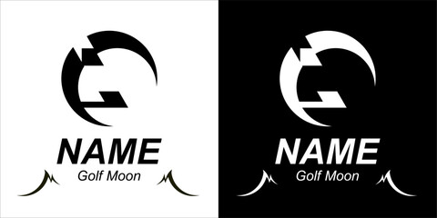 Golf Club near the moon surface