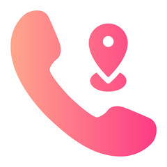 call location gradient icon