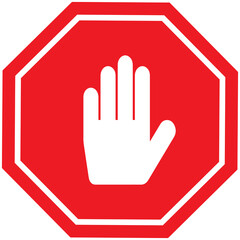 Obraz premium Stop sign isolated PNG image