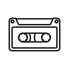 Cassette icon. vector illustration