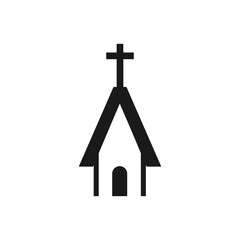 capel church icon vector stock illustration