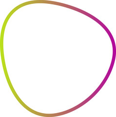 Cute doodle frame. Circle line hand drawn