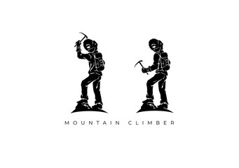 MOUNTAIN CLIMBER VECTOR