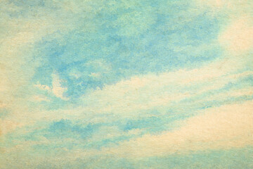 vintage watercolor clouds