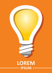 light bulb icon illustration
