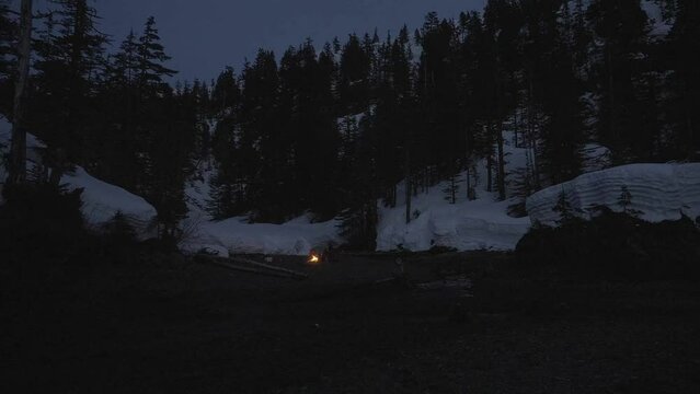 Campfire time lapse in Prince William Sound
