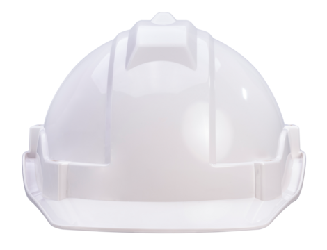 White safety helmet or hard cap  isolated on white background, Construction hat on white background PONg file.