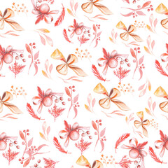 red watercolor pattern