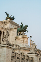 Obraz premium The Victor Emmanuel II National Monument also known as Vittoriano or Altare Della Patria