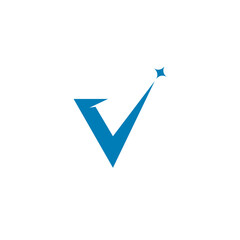 V Letter Logo Template vector illustration