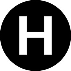 Obraz premium Hospital Square icon, medical clinic sign, transparent backgrounds