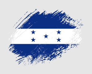Shiny sparkle brush flag of Honduras country with stroke glitter effect