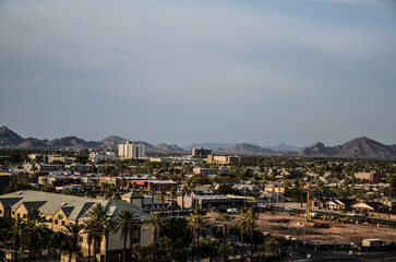 Fototapeta na wymiar View of the buildings in Downtown Phoenix, Arizona