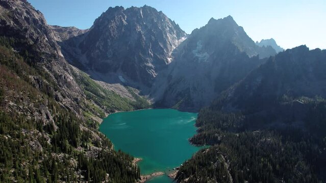 The Enchantments in Leavenworth Washington with Colchuck Lake