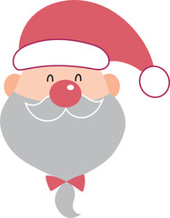 Christmas cute happy Santa Claus Cartoon vector image.