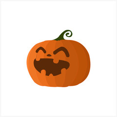halloween pumpkin isolated on white background